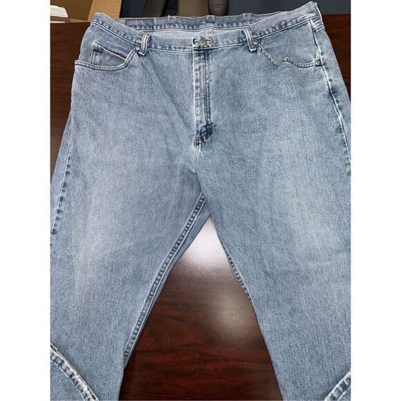 Wrangler Mens Denim Relaxed Fit Jeans Size 42x30 - Picture 2 of 7